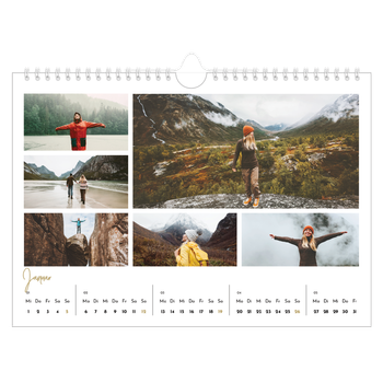 Fotokalender A4 — Handgeschrieben