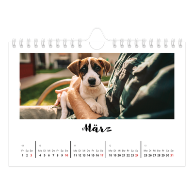 Fotokalender A5 — Handgeschrieben [Marsch]