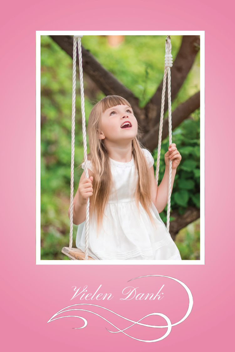 Dankeskarten — Süßes Pink