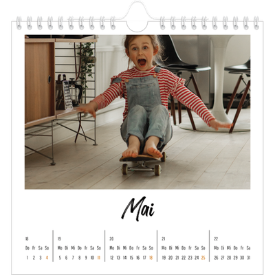 Jahreskalender Quadratisch — Das bin ich [deckblatt]