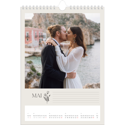 Fotokalender A4 (20 x 30 cm) — Blühende Initialen [Mai]