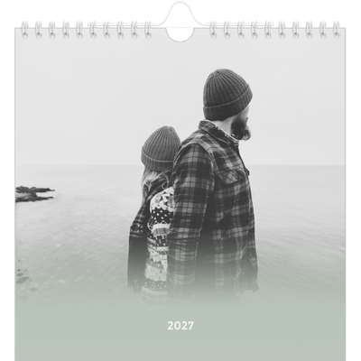Jahreskalender Quadratisch — Zartgrüner Farbverlauf [deckblatt]