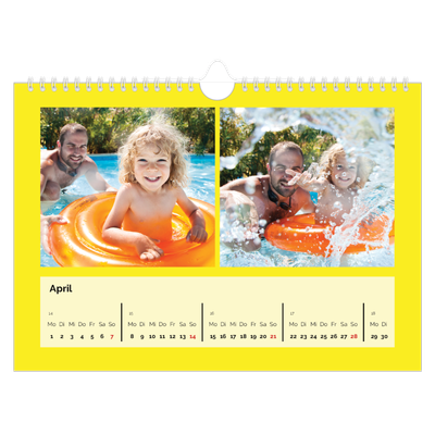 Fotokalender A4 — Ganzseitige Farbe [April]