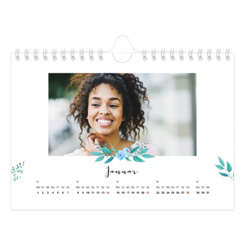 Fotokalender A5 — Blumen-Illustrationen