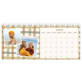 Tischkalender — Retro-Muster