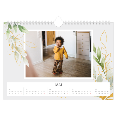 Fotokalender A4 — Floraler Akzent [deckblatt]