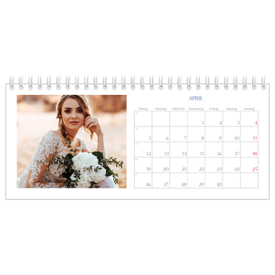 Tischkalender — Kobalt Klassik [April]