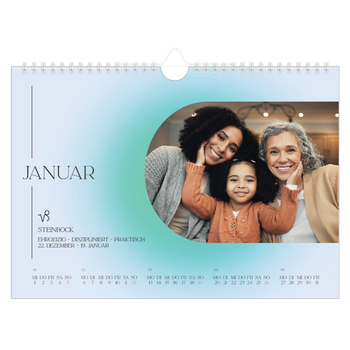 Fotokalender A4 — Astrologie Farbverlauf