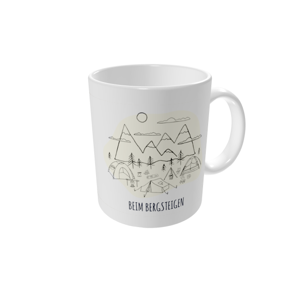 Tasse bedrucken — Camping-Kritzelei