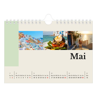 Fotokalender A5 — Sehenswürdigkeiten der Welt [Mai]