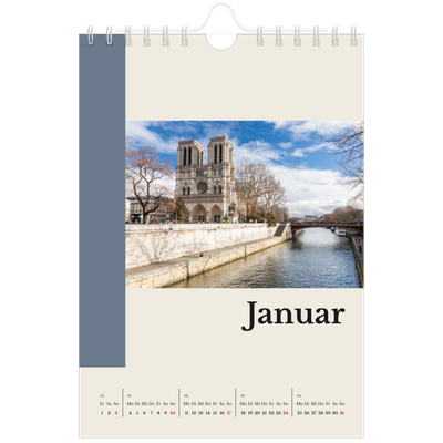 Fotokalender A5 — Sehenswürdigkeiten der Welt [Januar]