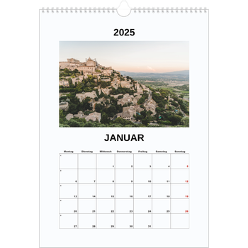 Fotokalender A3 — Schlichtes Foto