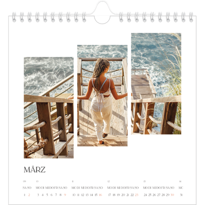 Jahreskalender Quadratisch — Reisemosaike [Marsch]