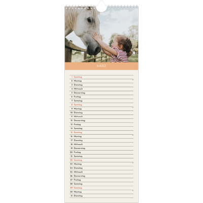 Küchenkalender  — Pastellfarbene Monate [Marsch]