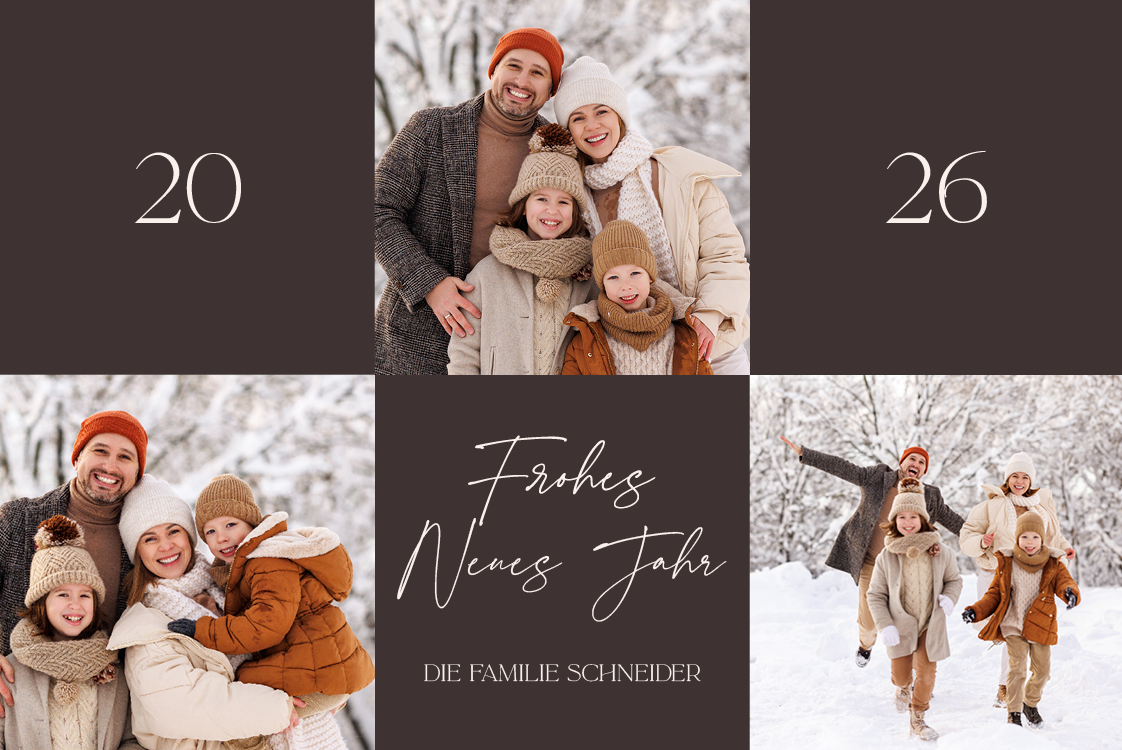 Fotokarten — Schachbrettmuster