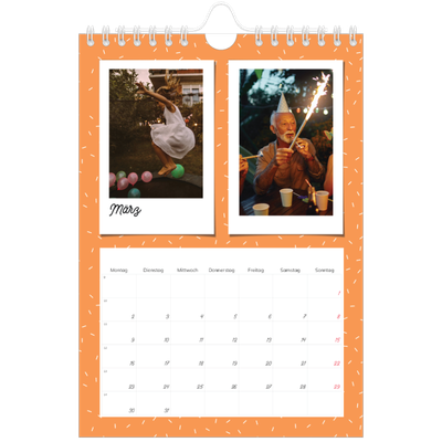 Fotokalender A5 — Bunte Retro-Bilder [Marsch]