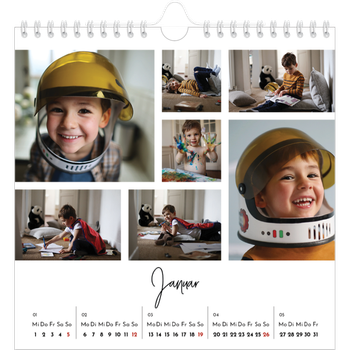 Fotokalender Quadratisch — Fotoarrangement
