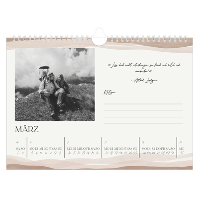 Fotokalender A4 — Positive Zitate [Marsch]