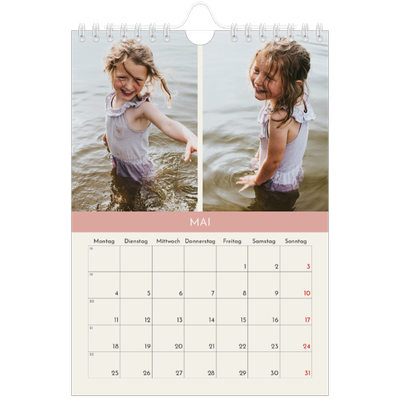 Fotokalender A5 — Pastellfarbene Monate [deckblatt]