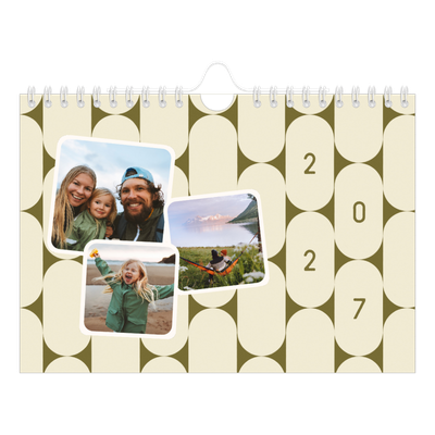Fotokalender A5 — Retro-Muster [deckblatt]