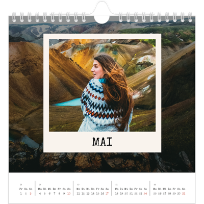 Jahreskalender Quadratisch — Die Porträtaufnahme [deckblatt]