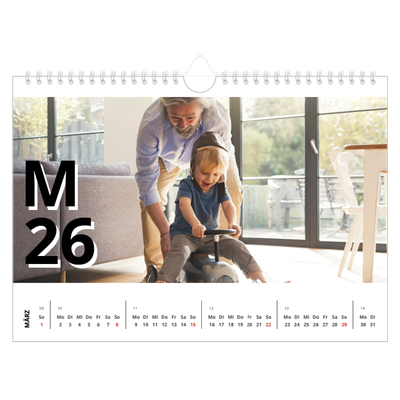 Fotokalender A4 — Große Zeichen [Marsch]
