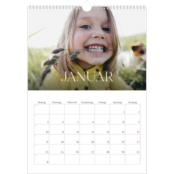 Fotokalender A3 — Zwölf große Monate