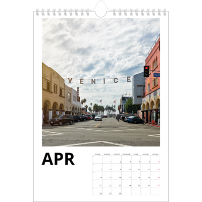 Fotokalender A4 (20 x 30 cm) — Datum groß [April]