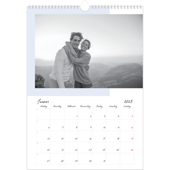 Fotokalender A3 — Farbige Rahmen