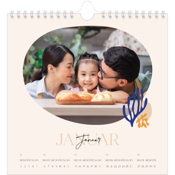 Fotokalender Quadratisch — Verspielte Korallen