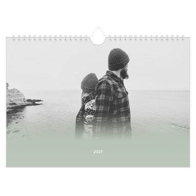 Fotokalender A4 — Zartgrüner Farbverlauf [deckblatt]