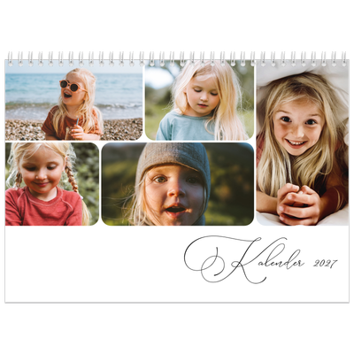 Fotokalender A4 doppelt (30 x 40 cm) — Schrift und Schnappschüsse [deckblatt]