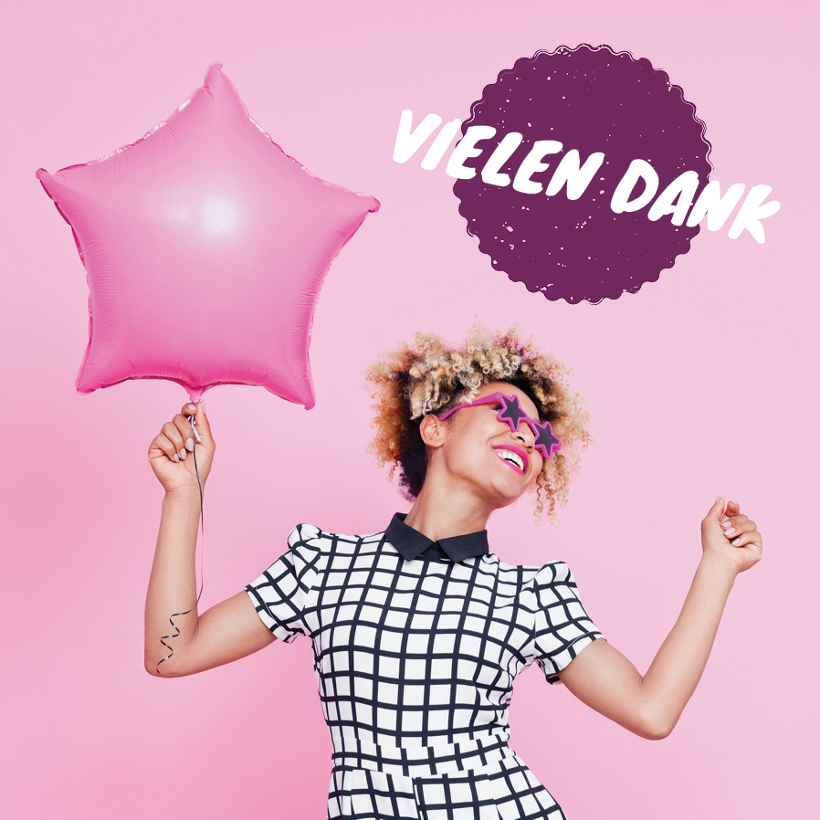 Dankeskarten — Party-Zitate