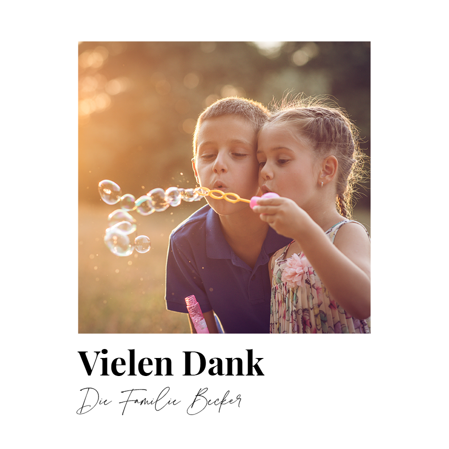 Dankeskarten — Dankeschön mit Text