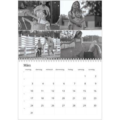 Fotokalender A4 doppelt (30 x 40 cm) — Fokus [Marsch]