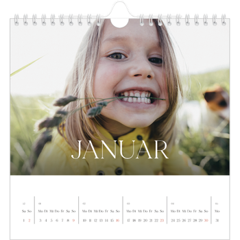 Fotokalender Quadratisch — Zwölf große Monate