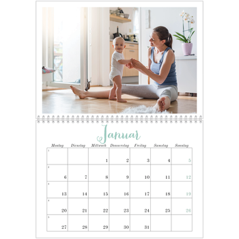 Fotokalender A4 doppelt — Hallo Welt