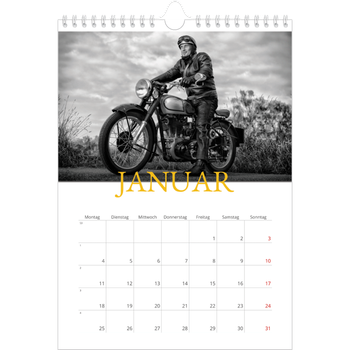 Fotokalender A4 — Historischer Stil
