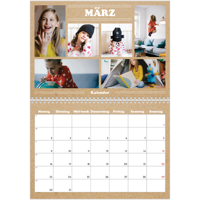 Fotokalender A4 doppelt (30 x 40 cm) — Magazinstil [Marsch]