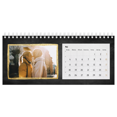 Tischkalender — Glitzernder Rahmen [deckblatt]