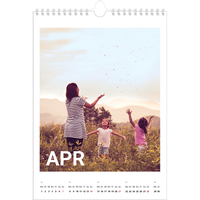 Fotokalender A4 (20 x 30 cm) — Großer Monat [April]