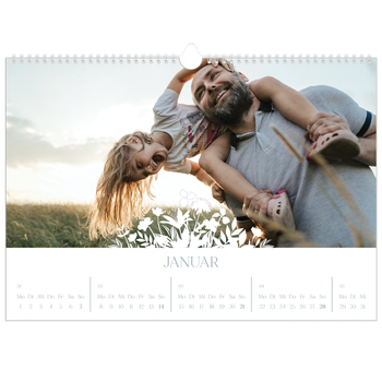 Fotokalender A3 — Blumenmotiv