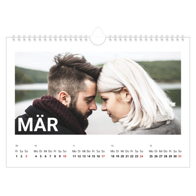 Fotokalender A4 — Großer Monat [Marsch]