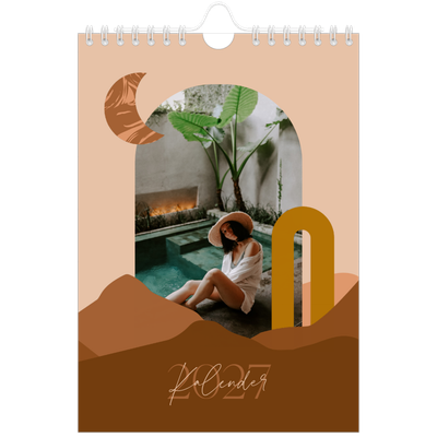 Fotokalender A5 — Berge in neutralen Farbtönen [deckblatt]