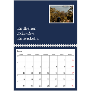 Fotokalender A4 doppelt — Redaktionelle Erde