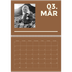 Fotokalender A4 doppelt (30 x 40 cm) — Modern und kräftig [Marsch]