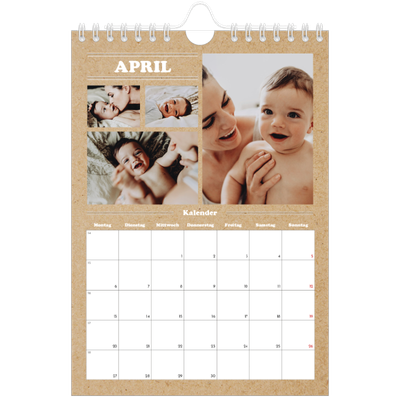 Fotokalender A5 — Magazinstil [April]