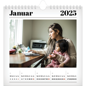 Fotokalender Quadratisch — Zeitschriften-Stil