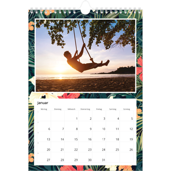 Fotokalender A4 — Tropische Blätter