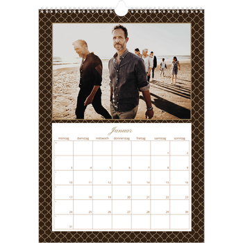 Fotokalender A3 — Vintage Schwarz-Weiß